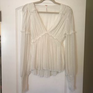 Free people XS long sleeve blouse
